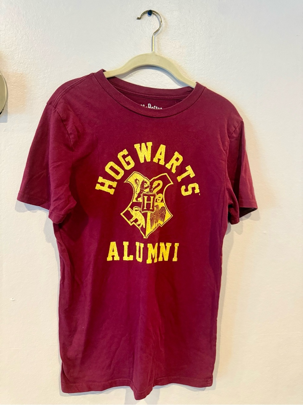 Maroon Hogwarts Alumni Short Sleeve Graphic Tee